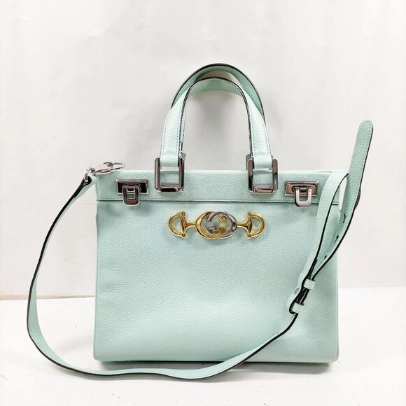 Gucci Hand Bag Green Leather mon-834-090425 - Picture 1 of 16